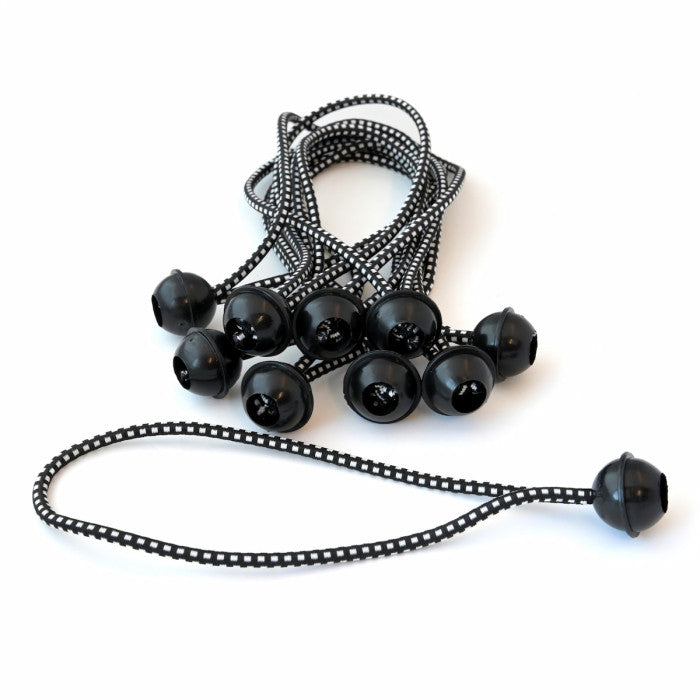 Carl`s 6-inch Black Ball Bungees (each)